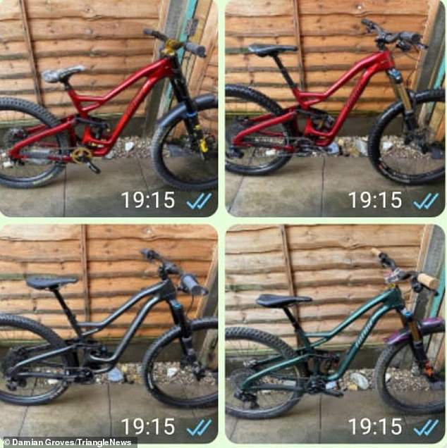 Four bikes were stolen in Newcastle under Lyme on June 25. Three of the bikes belonged to Mr Groves and one was his partner's